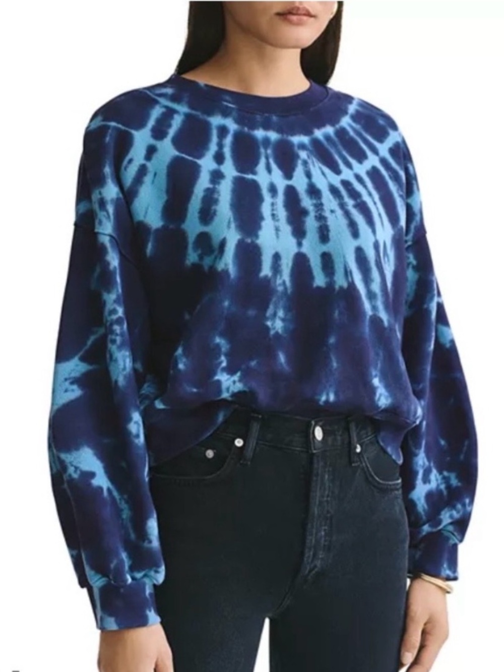 Agolde tie dye balloon sleeve sweatshirt